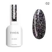 Гель-лак TIES Night Diamond светоотражающий 02, 10 мл