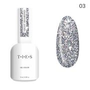 Гель-лак TIES Night Diamond светоотражающий 03, 10 мл
