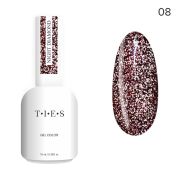 Гель-лак TIES Night Diamond светоотражающий 08, 10 мл